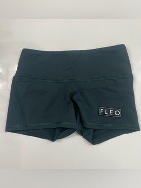 FLEO Women's Deep Green Contour Athletic Shorts
